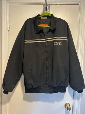 VTG 90s Red Cap Sz: XXL 5 Star Chrysler Mechanics Workwear Quilted bomber Jacket